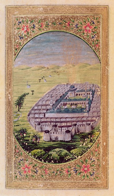Mecca Surrounded by the Mountains of Arafa by Syrian School